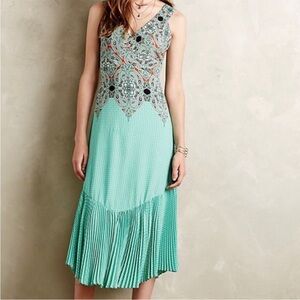 Anthropologie Maeve Canyon Creek Turquoise Dress